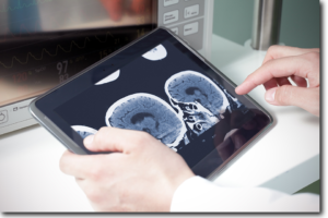 Paragon Medical Technology- physician using EHR on tablet